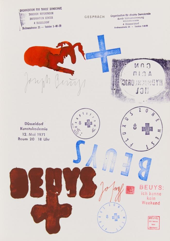 Zeichnungen 1947-59 I. Gespräch zwischen Joseph Beuys und Hagen Lieberknecht. Geschrieben von Joseph Beuys.