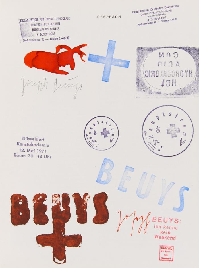 Zeichnungen 1947-59 I. Gespräch zwischen Joseph Beuys und Hagen Lieberknecht. Geschrieben von Joseph Beuys.