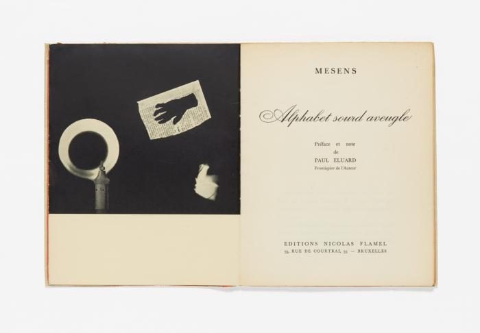 Alphabet sourd aveugle. Mit einem Vorwort von Paul Eluard.