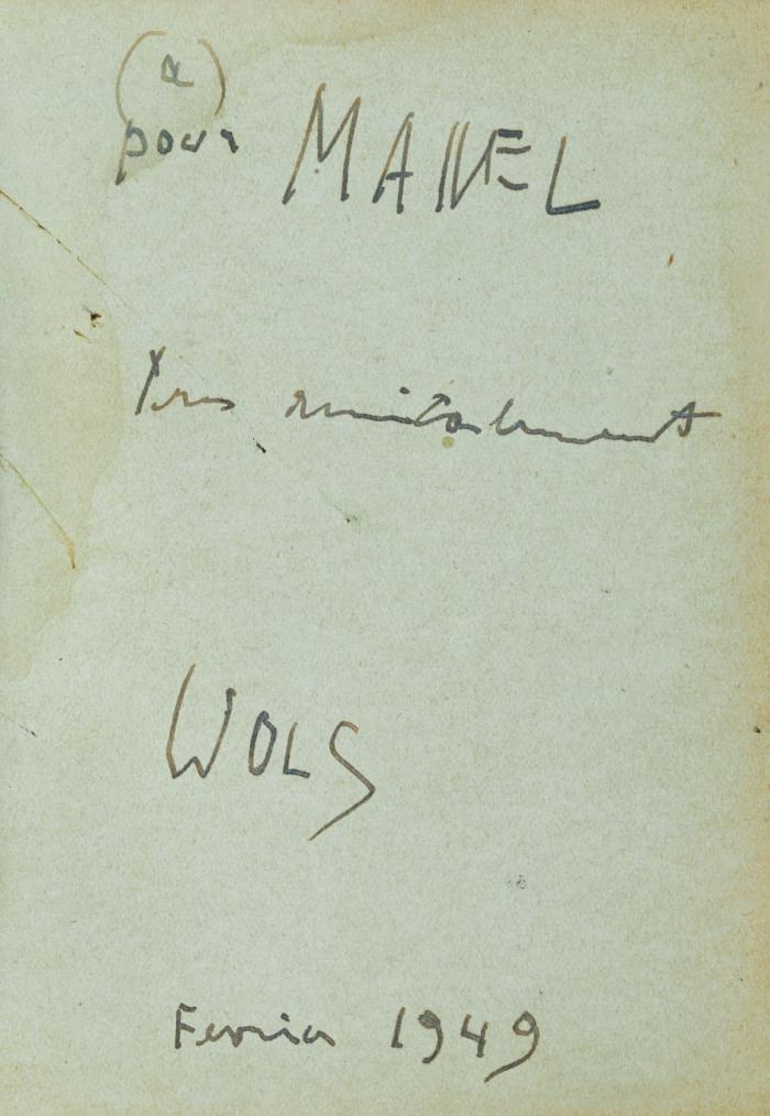 Ausstellungskatalog. Dazu: Wols. Ausstellungskatalog.