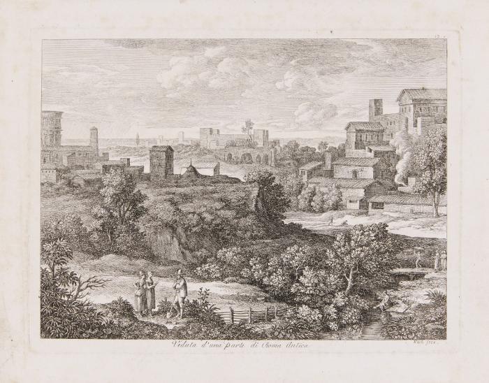 Veduta d'una parte di Roma Antica.