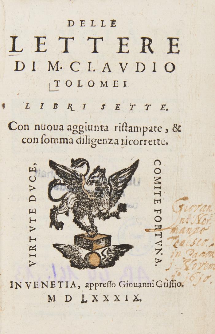 Delle lettere. Libri sette.