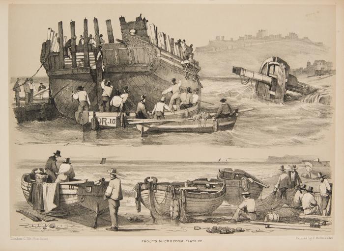 The artist's sketch-book of groups of figures, shipping, and other picturesque objects.