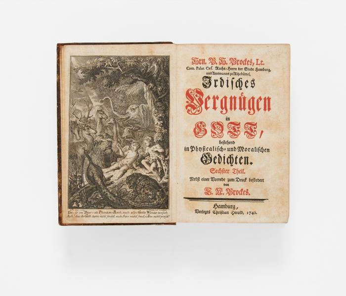Irdisches Vergnügen in Gott, bestehend in Physicalisch- und Moralischen Gedichten. Mischaufl. 9 Bde. und Anhangsband in 10 Bdn.