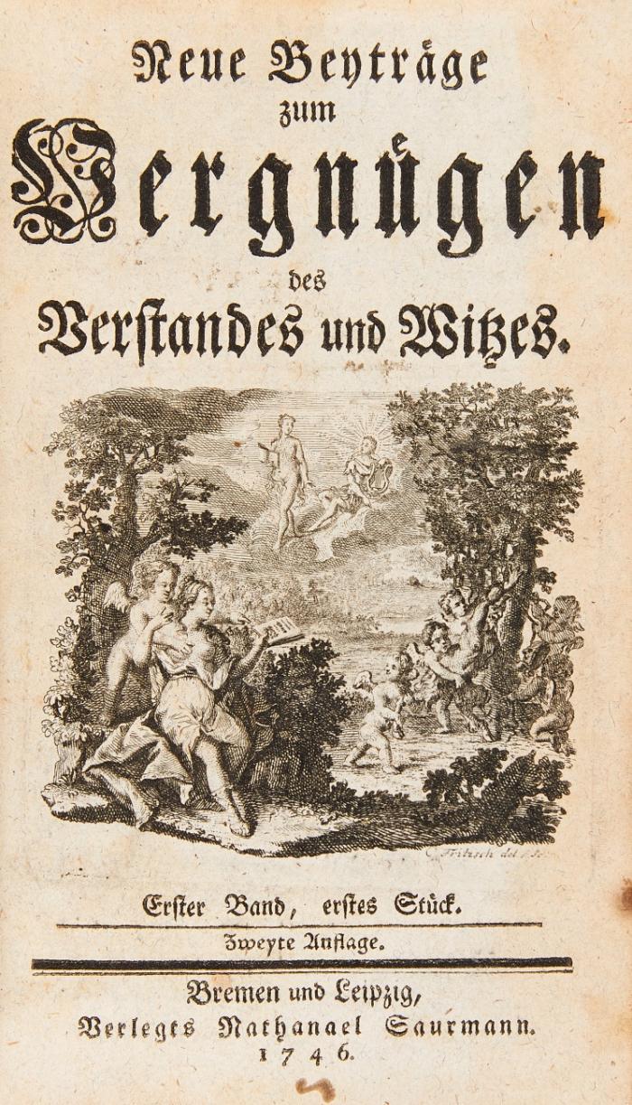 Neue Beyträge zum Vergnügen des Verstandes und Witzes. Mischauflage. 24 Tle. in 5 Bden.