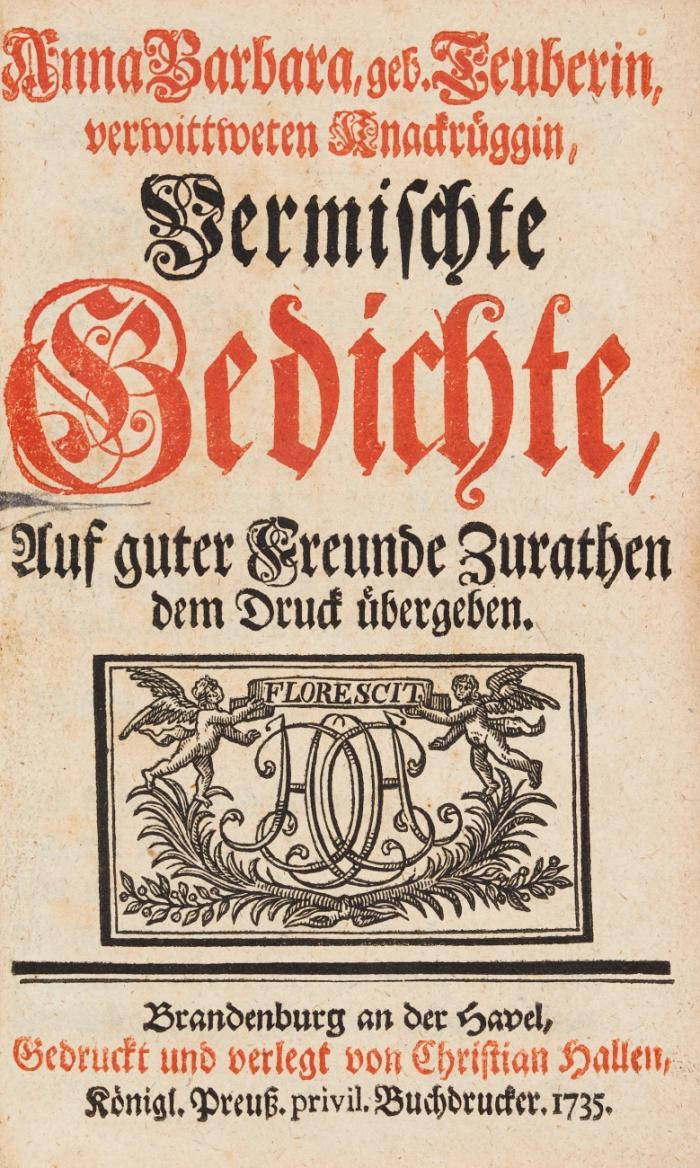 Vermischte Gedichte.