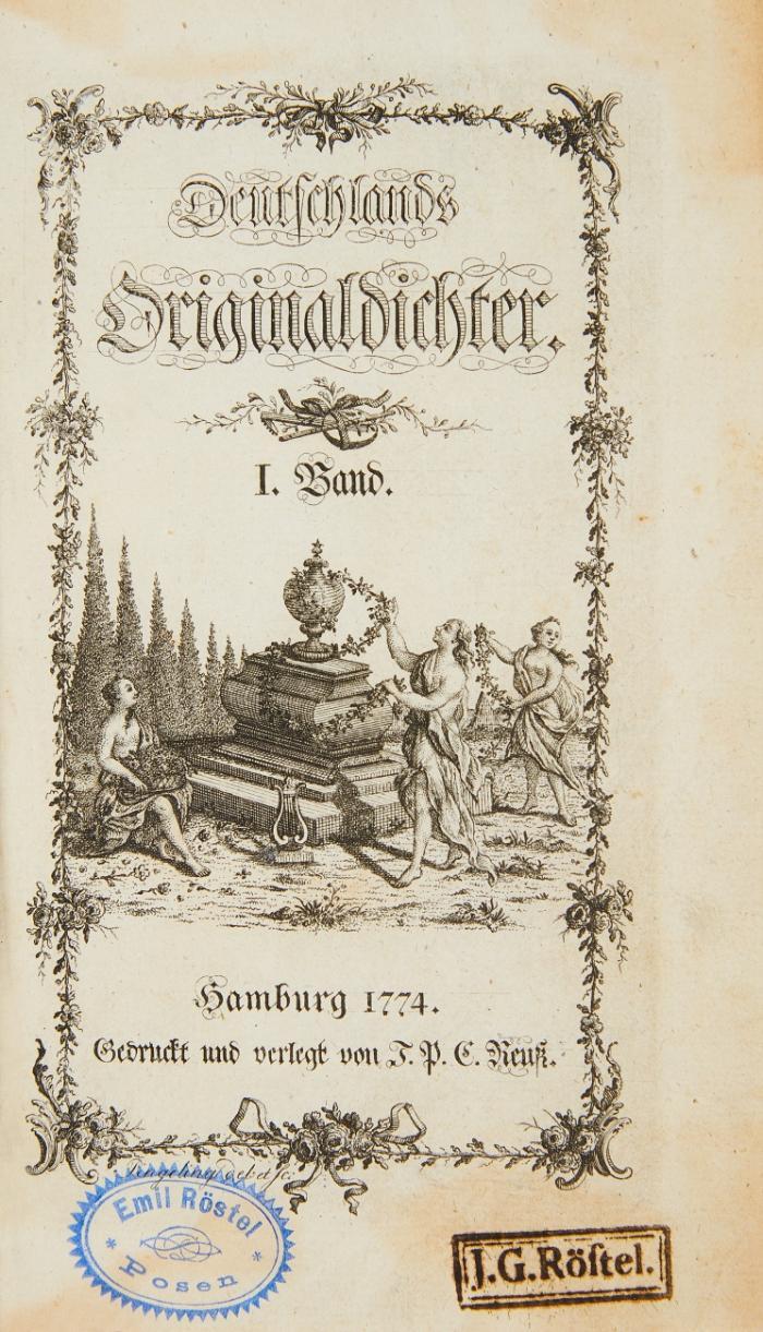 Deutschlands Originaldichter. 4 in 2 Bden.
