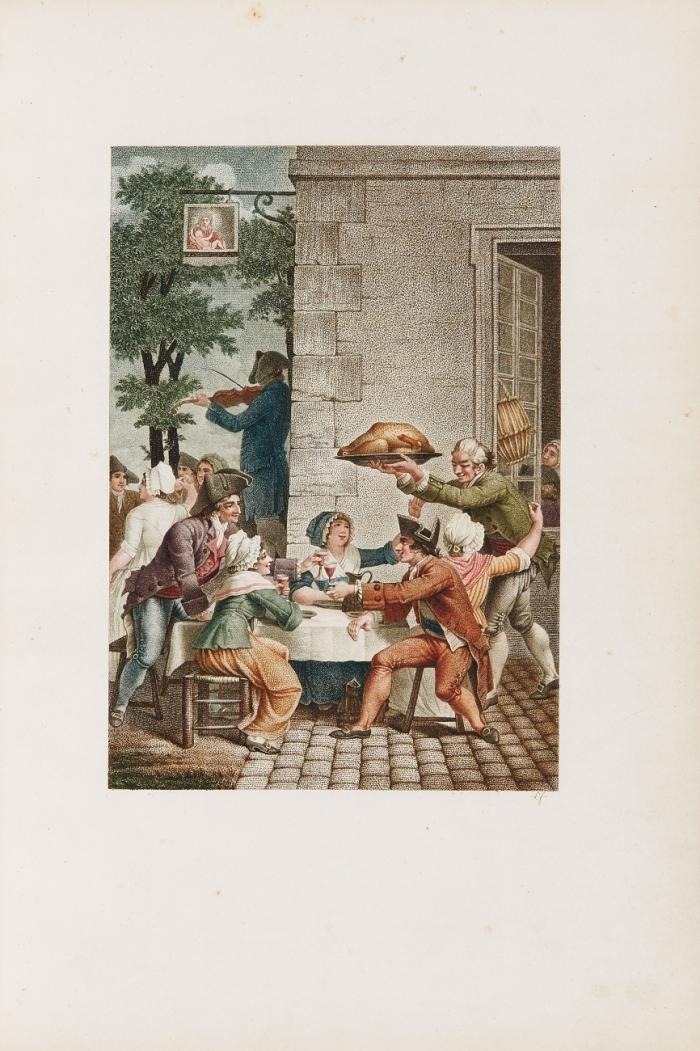 Oeuvres poissardes, suivies de celles de l'Écluse; édition tirée à 300 exemplaires, dont 100 sur grand papier; et ornée de figures imprimées en couleur.