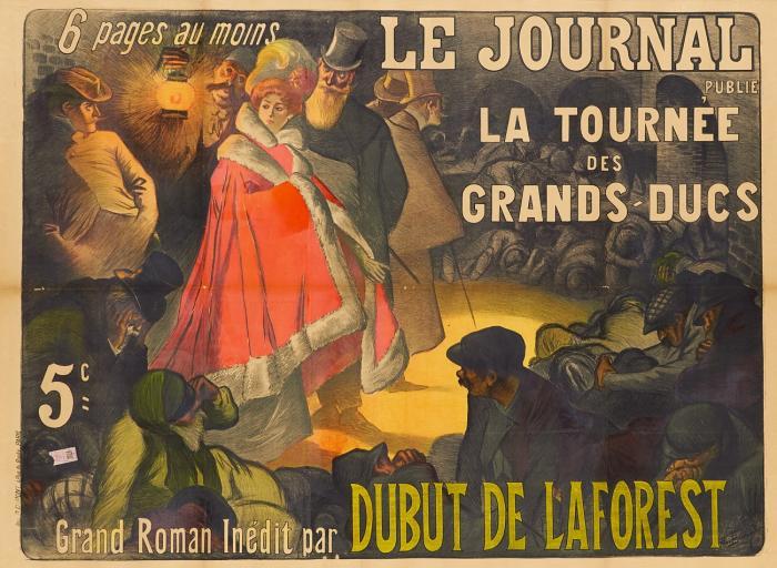 LE JOURNAL PUBLIE LA TOURNÉE DES GRANDS-DUCS – GRAND ROMAN INÉDIT PAR DUBUT DE LAFOREST