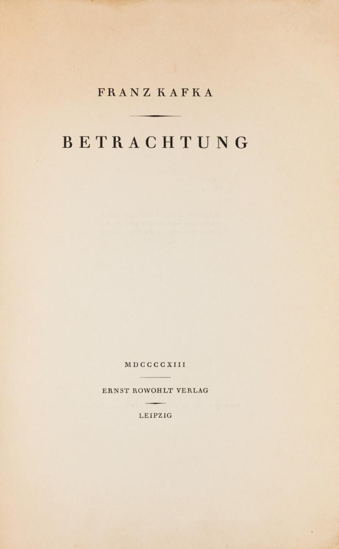 Betrachtung.
