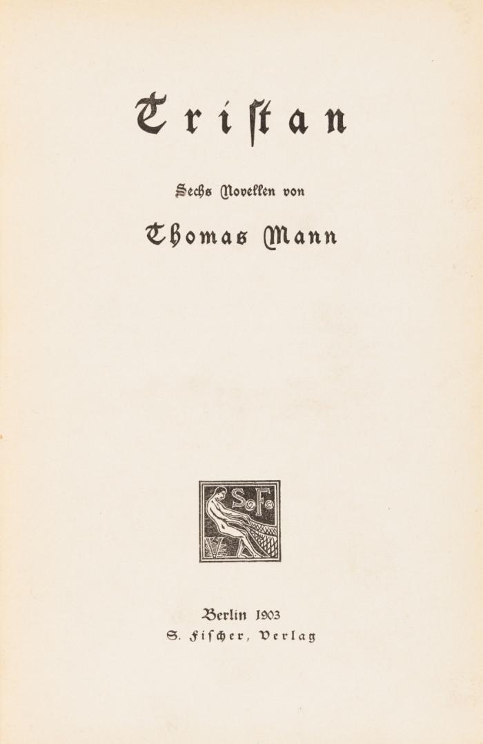 Tristan. Sechs Novellen