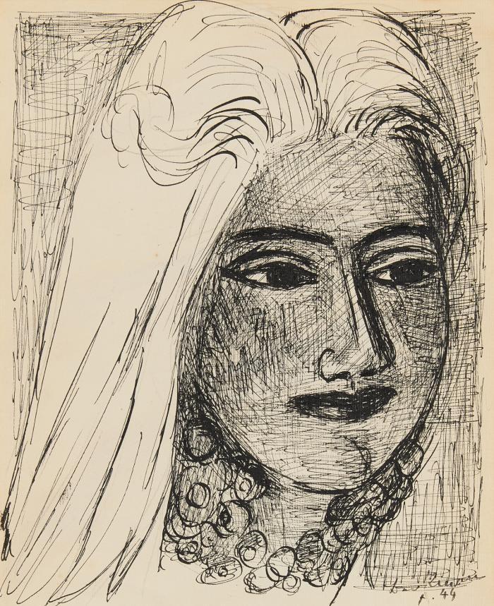 FRAU MIT HALSKETTE