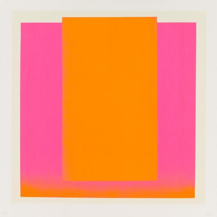 LEUCHTORANGE AUF LEUCHTROT (AUS: FARBSEQUENZEN)