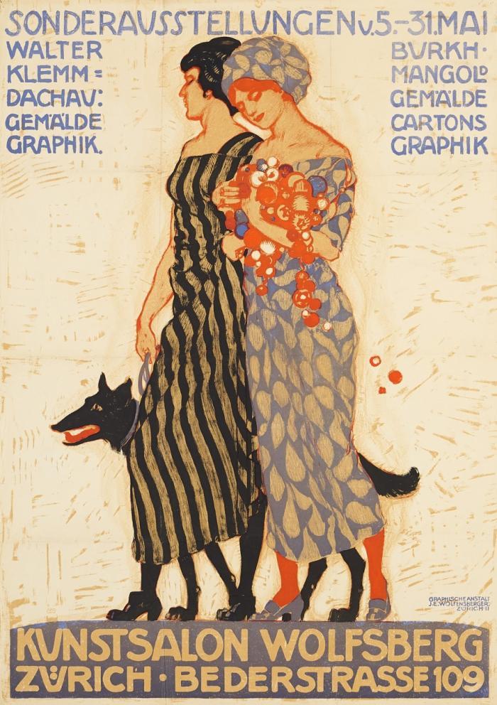 KUNSTSALON WOLFSBERG ZÜRICH – SONDERAUSSTELLUNGEN V. 5. - 31. MAI – WALTER KLEMM=DACHAU GEMÄLDE GRAPHIK – BURKH. MANGOLD GEMÄLDE CARTONS GRAPHIK