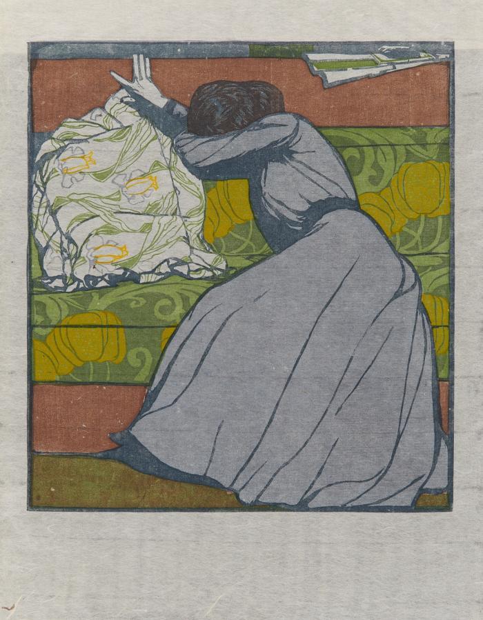 DER POLSTER (MARTHA KURZWEIL AUF DEM DIWAN SITZEND)