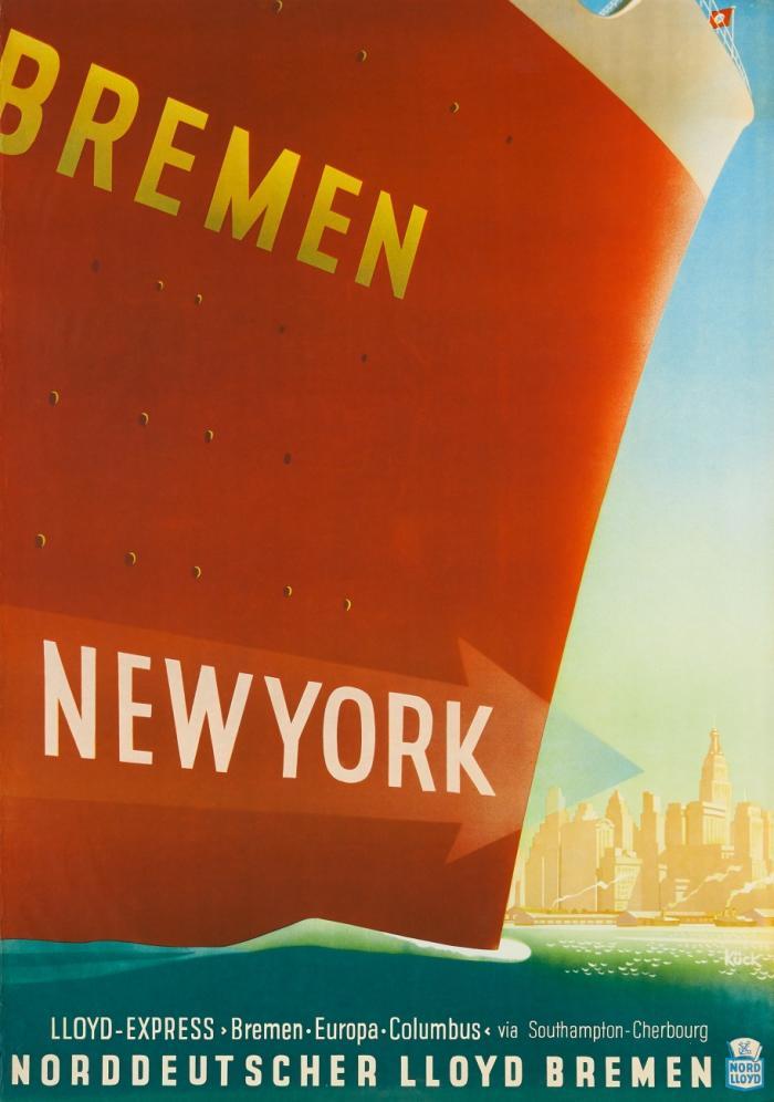 BREMEN - NEW YORK - NORDDEUTSCHER LOYD BREMEN