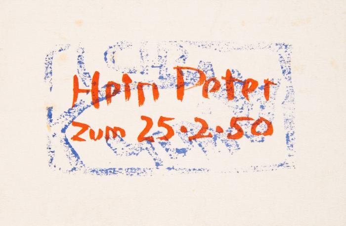OHNE TITEL (POSTHUME VERÖFFENTLICHUNG 1950)