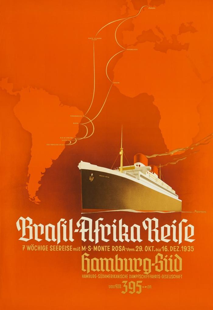 BRASIL-AFRIKA REISE – 7 WÖCHIGE SEEREISE MIT M.S. MONTE ROSA – HAMBURG SÜD