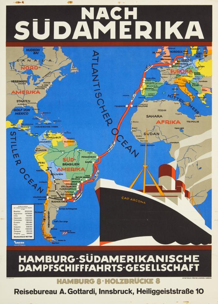 NACH SÜDAMERIKA – HAMBURG-SÜDAMERIKANISCHE DAMPFSCHIFFFAHRTS-GESELLSCHAFT