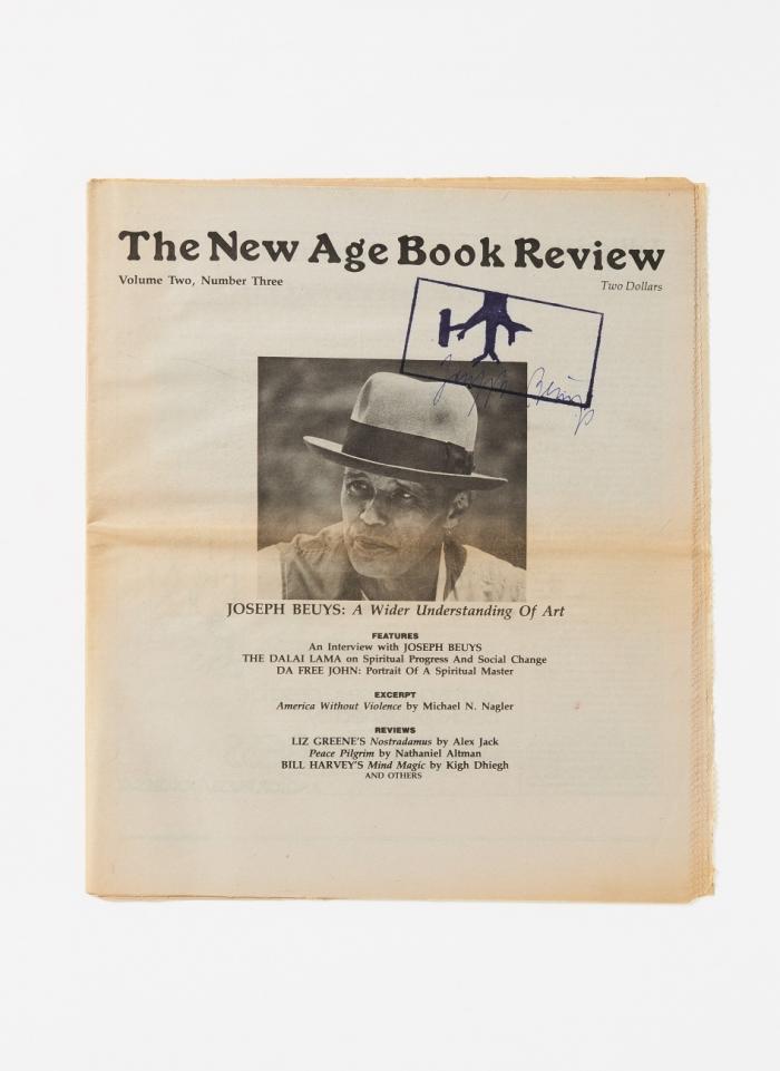 A Wider Understanding of Art. [in:] The New Age Book Review. Volume two, number three [= Zeitschrift mit Artikel von J. Beuys'].