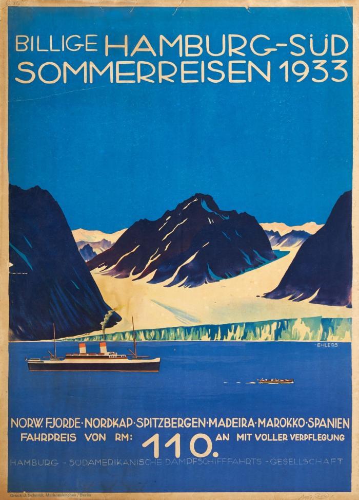 SKANDINAVIEN UND RUSSLAND REISE 1930 / BILLIGE HAMBURG-SÜD SOMMERREISEN 1933