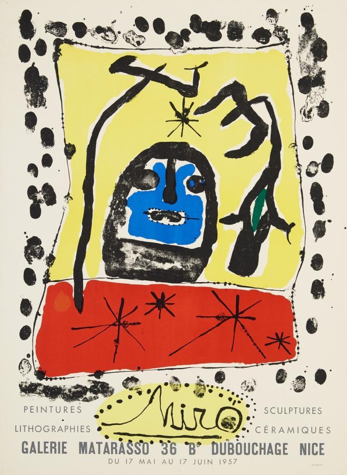 MIRÓ – PEINTURES, LITHOGRAPHIES, SCULPTURES,  CÉRAMIQUES