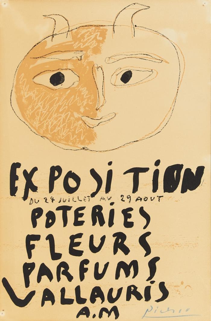 EXPOSITION POTERIES FLEURS PARFUMS (DEUXIÈME AFFICHE VALLAURIS)