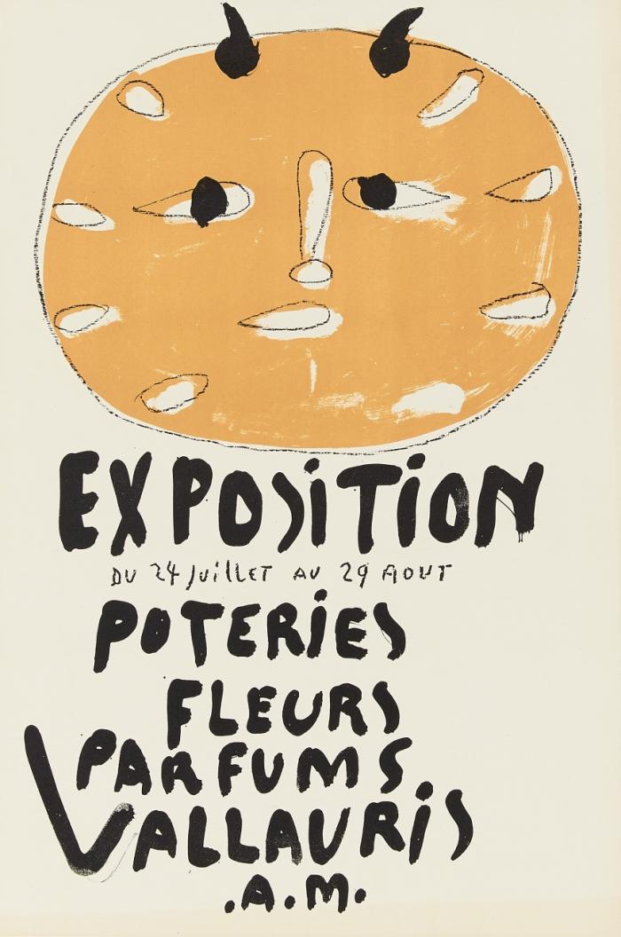 EXPOSITION POTERIES FLEURS PARFUMS (PREMIÈRE AFFICHE VALLAURIS)