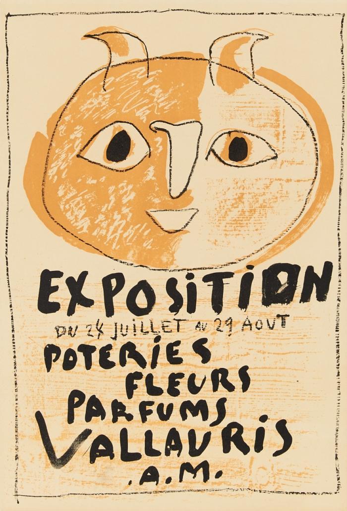 EXPOSITION POTERIES FLEURS PARFUMS (TROISIÈME AFFICHE VALLAURIS)