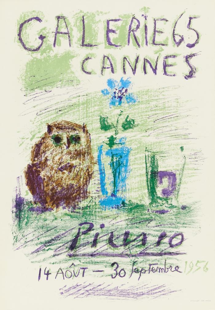 PICASSO (HIBOU, VERRE ET FLEUR)