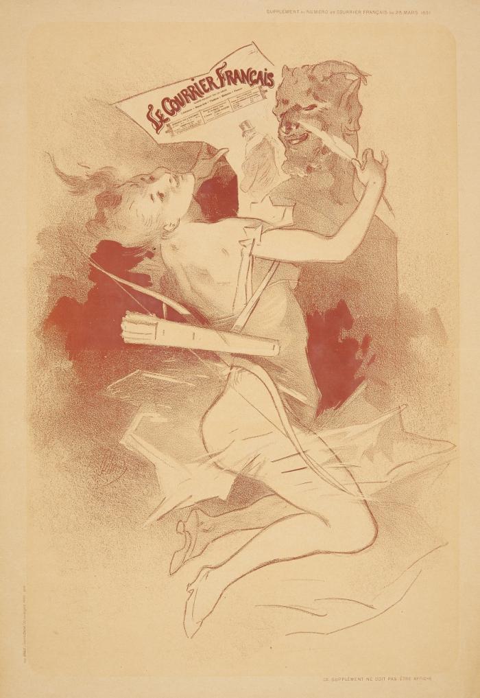 LE COURRIER FRANÇAISE (SUPPLÉMENT AU NUMÉRO DU COURRIER FRANÇAISE) 1891 / MENU