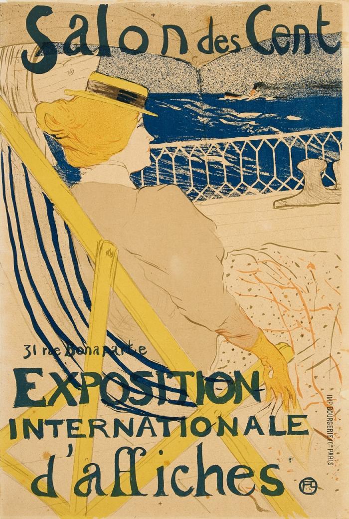 SALON DES CENT - EXPOSITION INTERNATIONALE D'AFFICHES (LA PASSAGÈRE DU 54 – PROMENADE EN YACHT)