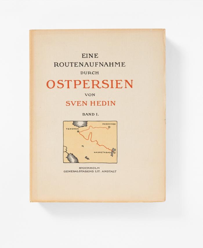 Eine Routenaufnahme durch Ostpersien. 2 Bde. und Mappe mit Karten.