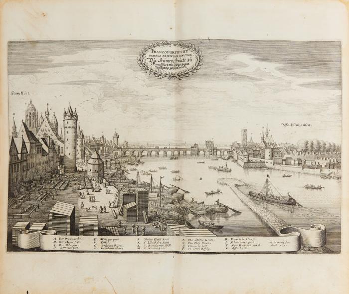 Topographia Hassiae et regionum vicinarum. Das ist Beschreibung der vorne(m)bsten Stätte und Plätze in Hessen, vnd den benachbahrten Landschaften, als Buchen, Nassau, Wetteraw, Westerwaldt, Wittgenstein, Lohngaw, vnd andern. + vorgebundenes Werk.