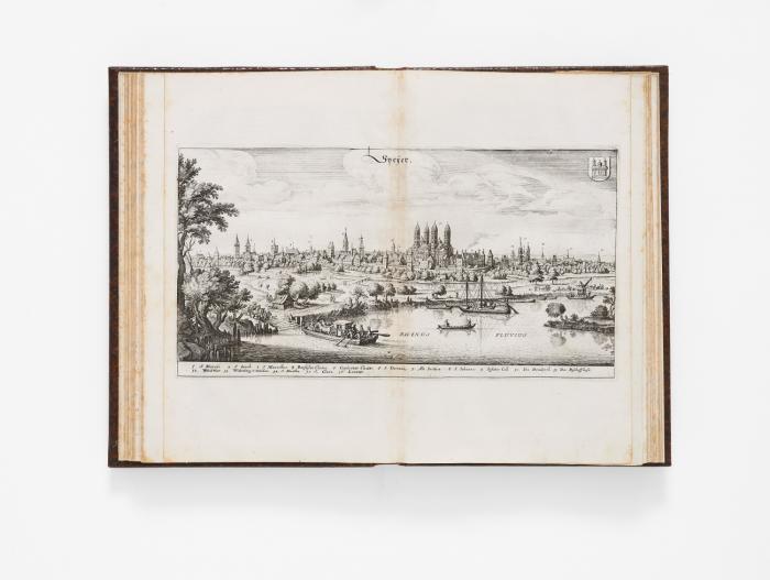 Topographia Palatinatus Rheni ... Beschreibung und eigentliche Abbildung der vornemsten Statte u. Plätz der Untern Pfaltz am Rhein und benachbarten Landschafften, als der Bistümer Wormbs und Speyer, der Bergstraß, des Wessterreichs, Hundrücks, Zweybrüggen, etc: Sampt einer Zugabe Ettlicher des H. Röm. Reichs Zudem OberReinischen Cräyß gezogenen Ständen, alß Bisantz, Metz, Tull, Verdun, Lothringen, Savoyen, etc: Sampt einer Zugabe. 2 Tle in 1 Bd.
