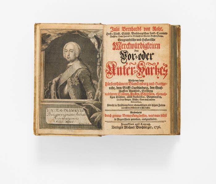 Geographische und Historische Merckwürdigkeiten des Vor- oder Unter-Hartzes, welche von denen Fürstenthümern Blanckenburg und Hartzgerode, dem Stifft Quedlinburg, den Grafschafften Manßfeld, Stollberg ... mancherley besonders in sich fassen. Meistentheils durch genaue Bemerckung dessen, was man selbst in Augenschein genommen, ausgearbeitet.