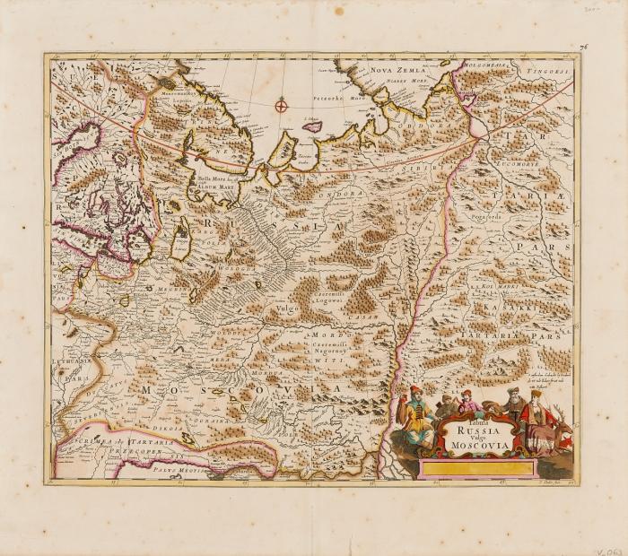 Russland. / Moskau. - Tabula Russia Vulgo Moscovia / Tabula Moscoviae / Carte Nouvelle de Moscovie / Mappae Imperii Moscovitici / Imperii Moscovitici (2x).