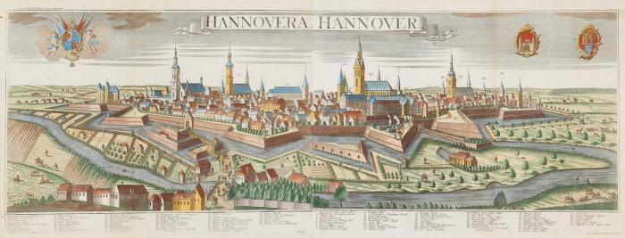 Hannover. – Hannovera. Hannover. Panorama der Stadtbefestigung.
