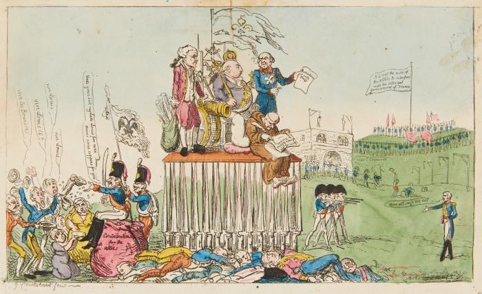 Karikaturen. – George Cruikshank (London 1792-1878).