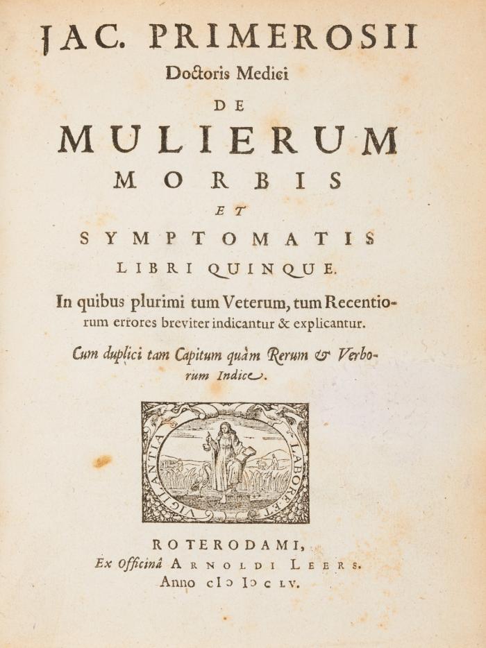 De mulierum morbis et symptomatis libri quinque.