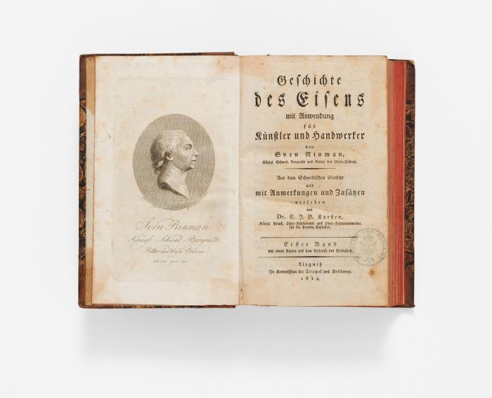 Geschichte des Eisens mit Anwendung für Künstler und Handwerker. Aus dem Schwedischen übersetzt und mit Anmerkungen und Zusätzen versehen v. C.J.B. Karsten. 2 Bde.