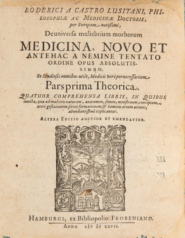 De universa muliebrium morborum medicina, novo et antehac a nemine tentato ordine opus absolutissimum. Pars prima theorica. Altera editio auctior et emendatior./ Pars secunda, sive praxis. 2 Tle in 1 Bd.