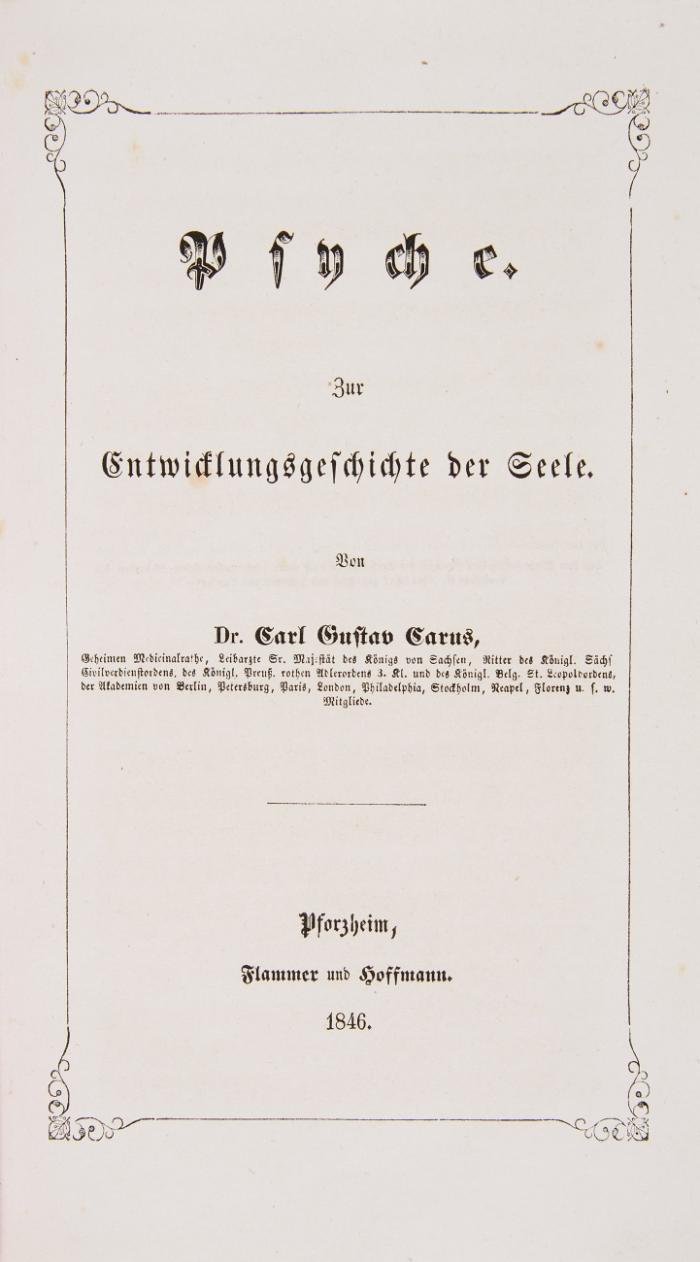 Psyche. Zur Entwicklungsgeschichte der Seele.