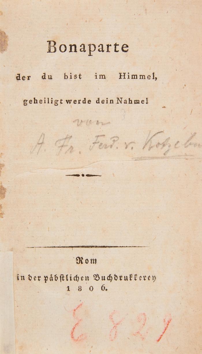 2 Werke in 2 Bdn. bzw. Heften und 1 Beilage.