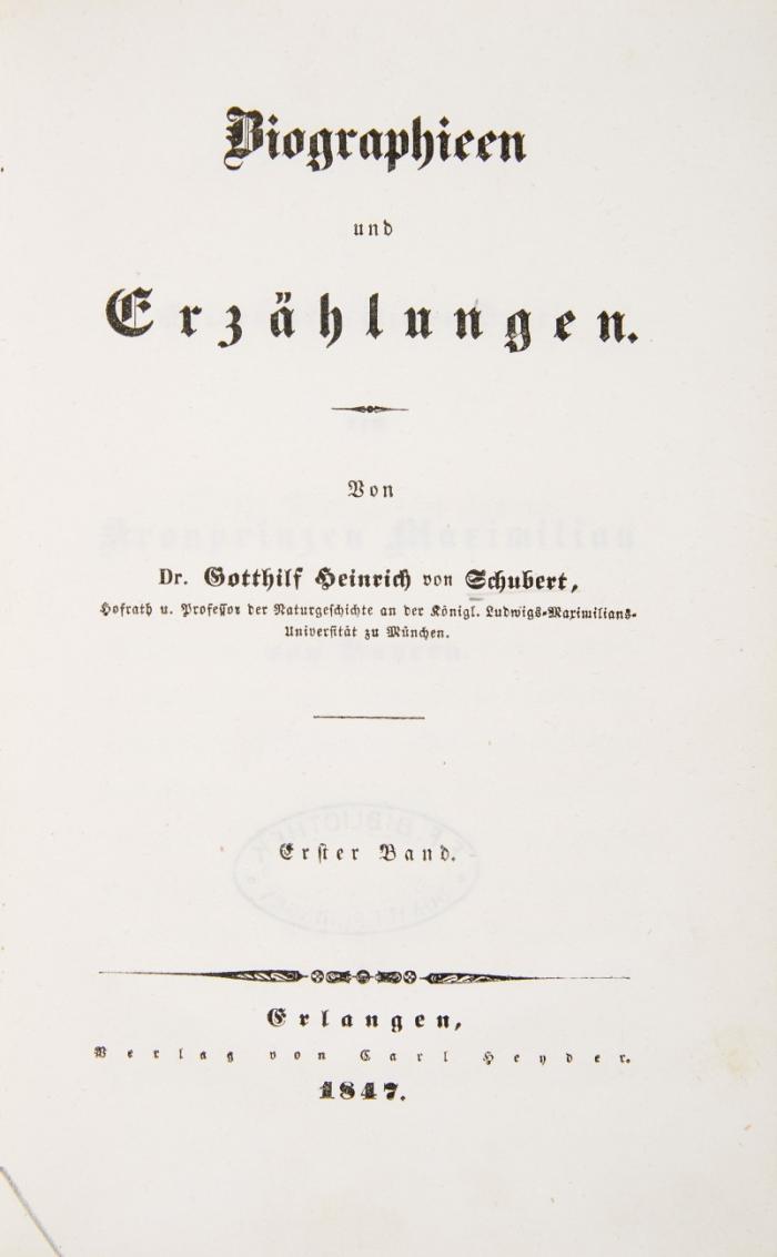 Biographieen und Erzählungen. 4 Bde in 2.