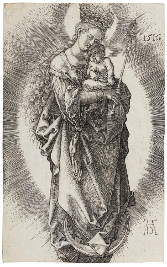 Maria mit Zepter und Sternenkrone.