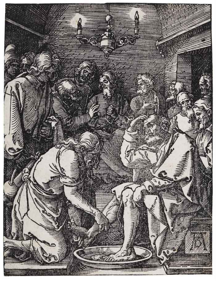 Die Fußwaschung.