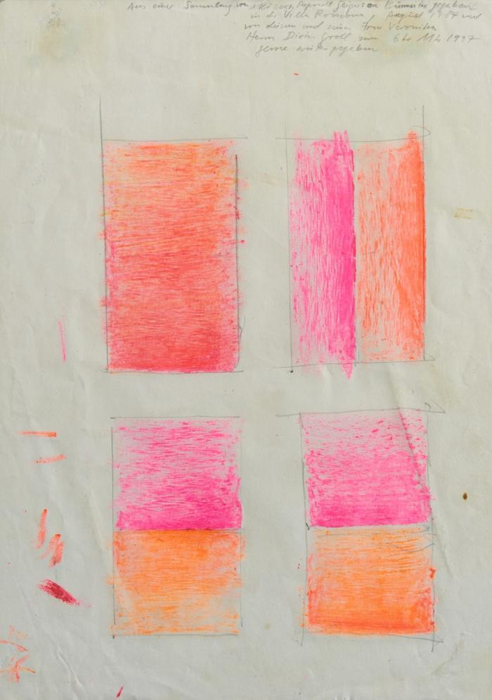 OHNE TITEL (ARBEITSZETTEL)