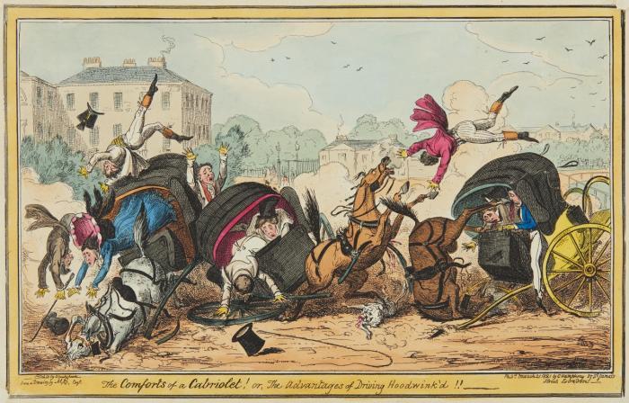 Sammlung von 14 Karikaturen
