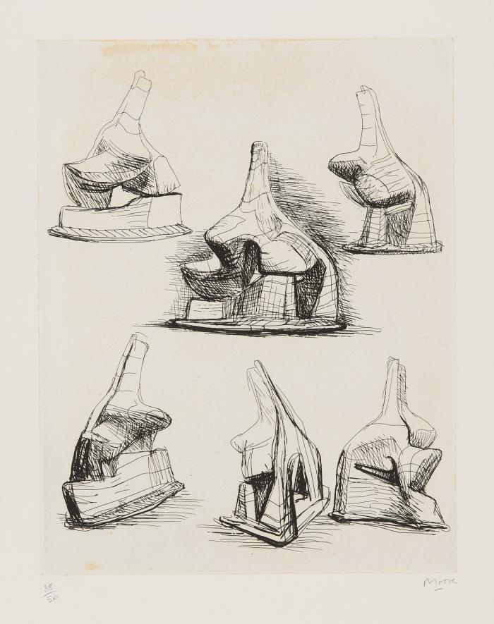 STUDIES FOR HEAD AND SHOULDERS SCULPTURE